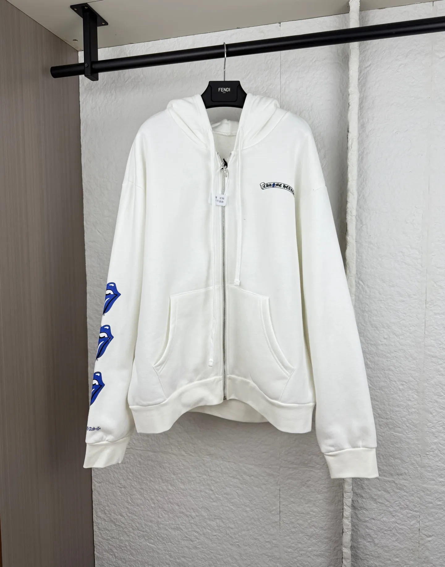 P470 Chrome Hearts Chrome Hearts Sanskrit printed zipper hooded sweatshirt S/M/L/XL